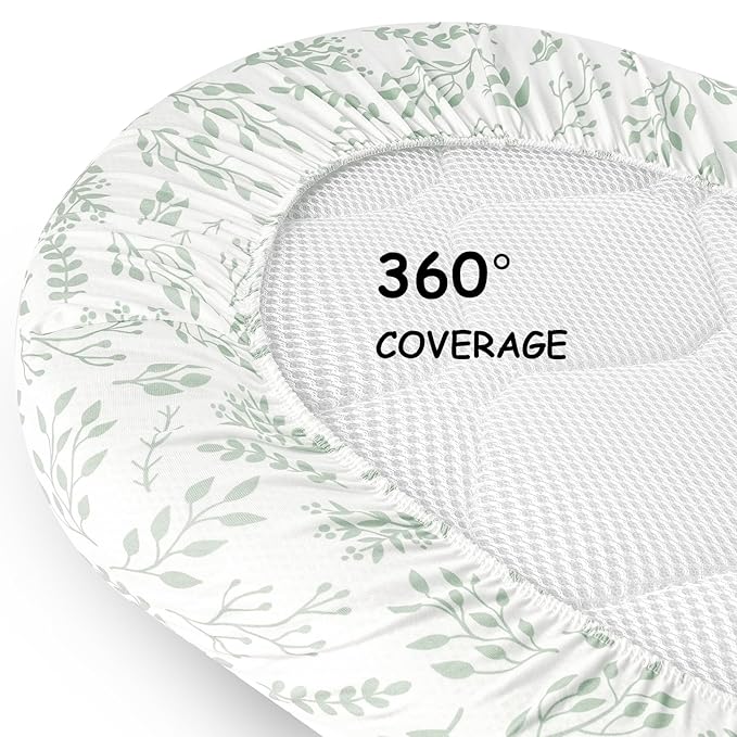 Yoofoss Bassinet Sheets for Baby, Baby Delight, Angelbliss, Soft Breathable - Image 7