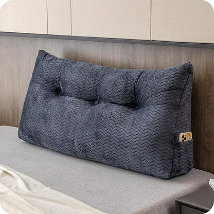 Large Bolster Triangular Headboard Wedge Backrest Positioning Support Bed Rest by ZOEMO