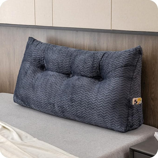 Large Bolster Triangular Headboard Wedge Backrest Positioning Support Bed Rest by ZOEMO