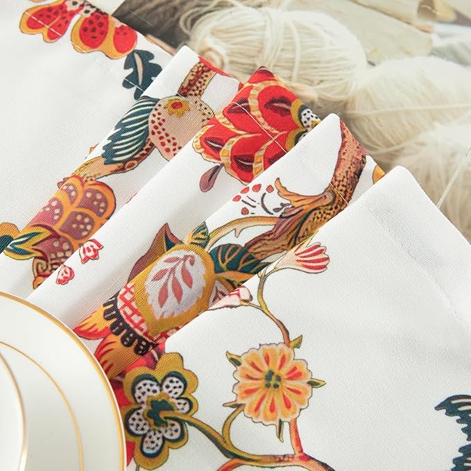 Leeva Farmhouse Floral Linen Valances - Image 6