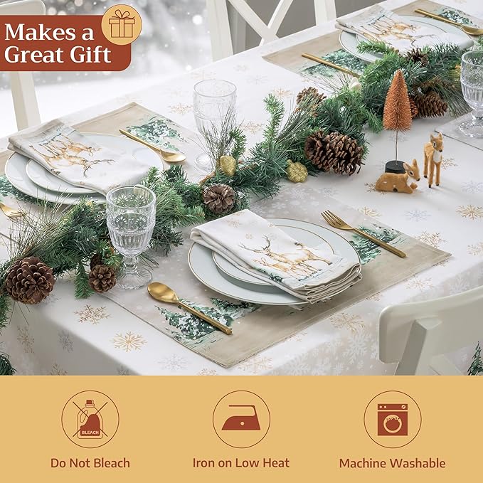 Maison d' Hermine Cloth Napkins Set of 4 100% Cotton - Image 5