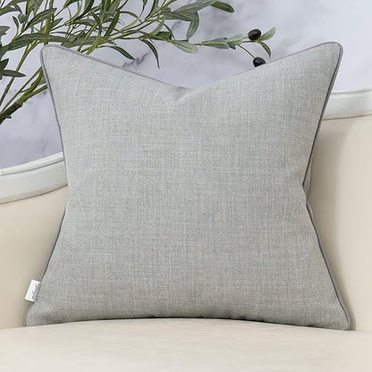 Yangest Patchwork Pillow Cover 18x18 Inch Luxury Cotton and Linen Cushion Cover - Image 2