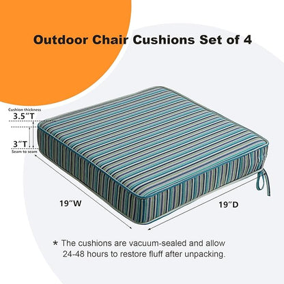 Sunbrella Square Corner Seat Cushions, Indoor Outdoor Water Repellent Universal - Image 6