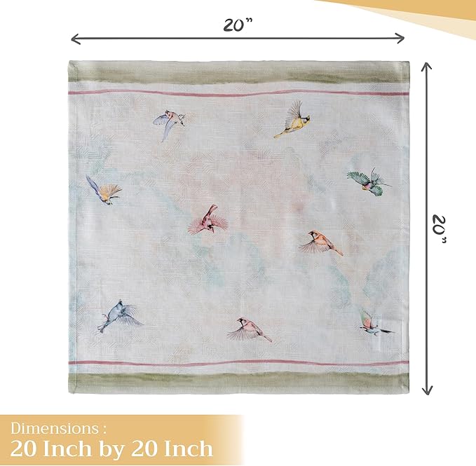 Maison d' Hermine Cloth Napkins Set of 4 100% Cotton Everyday Reusable Square - Image 4