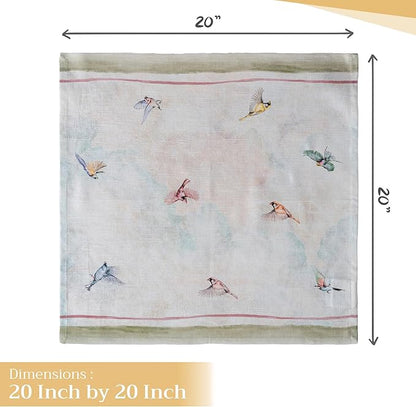Maison d' Hermine Cloth Napkins Set of 4 100% Cotton Everyday Reusable Square - Image 4