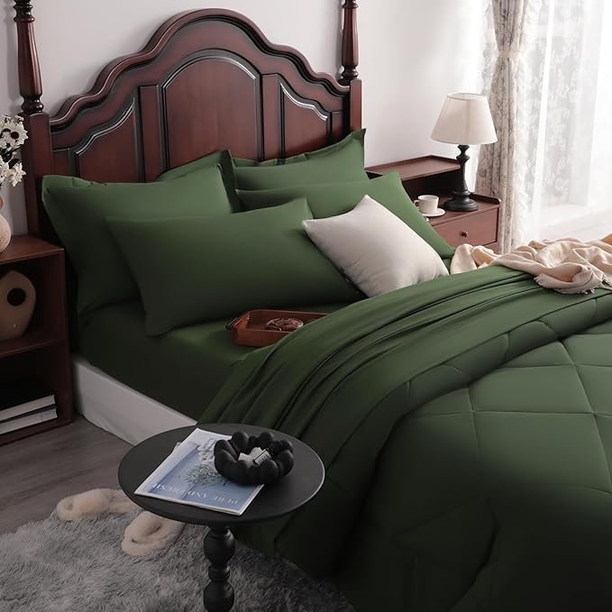NTBAY Queen Comforter Set with Sheets, 7 Pieces Soft and Breathable Queen - Image 6