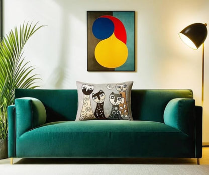 Picasso Lumbar Cat Pillow Cover - Image 4