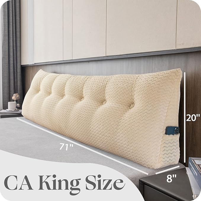 Large Bolster Triangular Headboard Wedge Backrest Positioning Support Bed Rest - Image 2