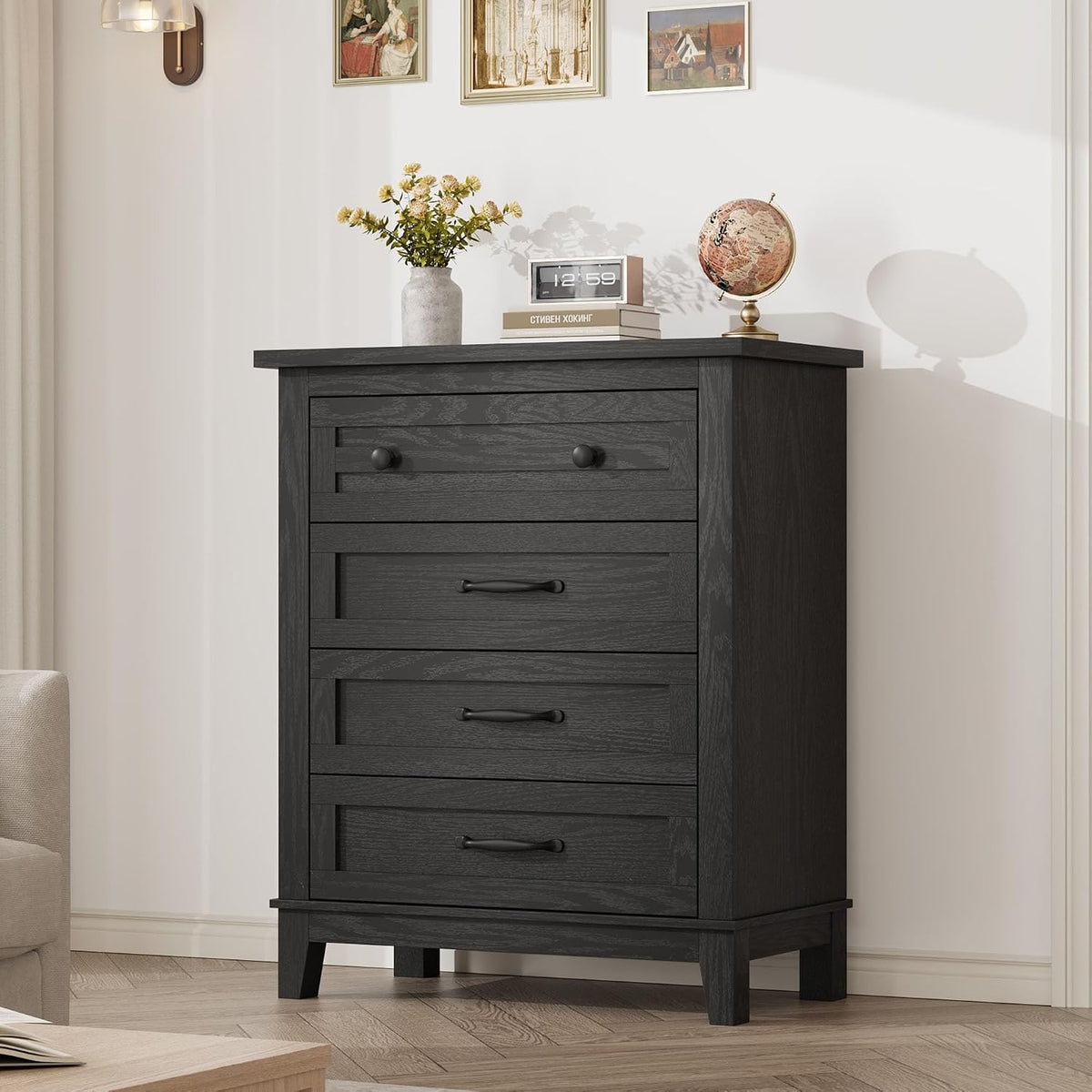 garveehome 4 dresser for bedroom, 34.8" tall vertical, main product view