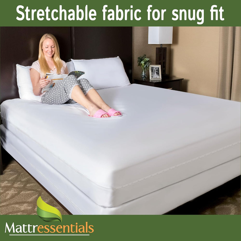 Zippered Twin Mattress Protector (8"-10" Depth) - Bed Bug Waterproo...