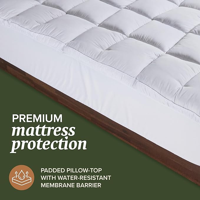Beckham Hotel Collection California King Size Mattress Pad & Protector Hybrid - Image 2