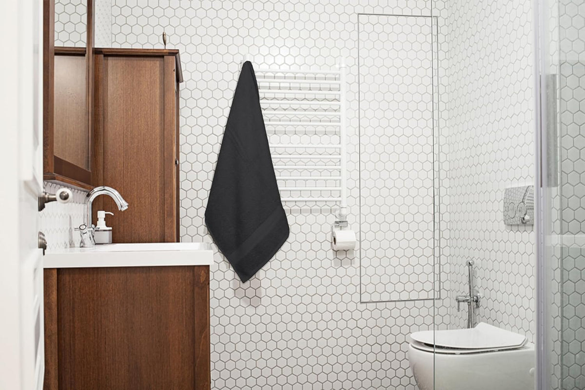 bath towels pack of 6 – 24" x, side view