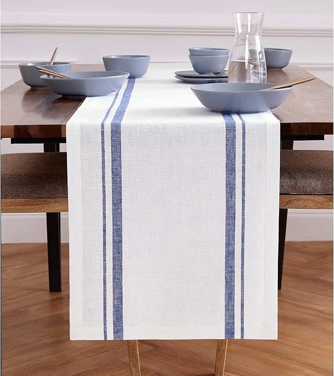 Solino Home Linen Table Runner 72 Inches Long by SolinoHome