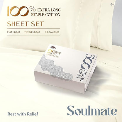 Mayfair Linen 100% Cotton Bed Sheets California King Sheet Set - Image 3