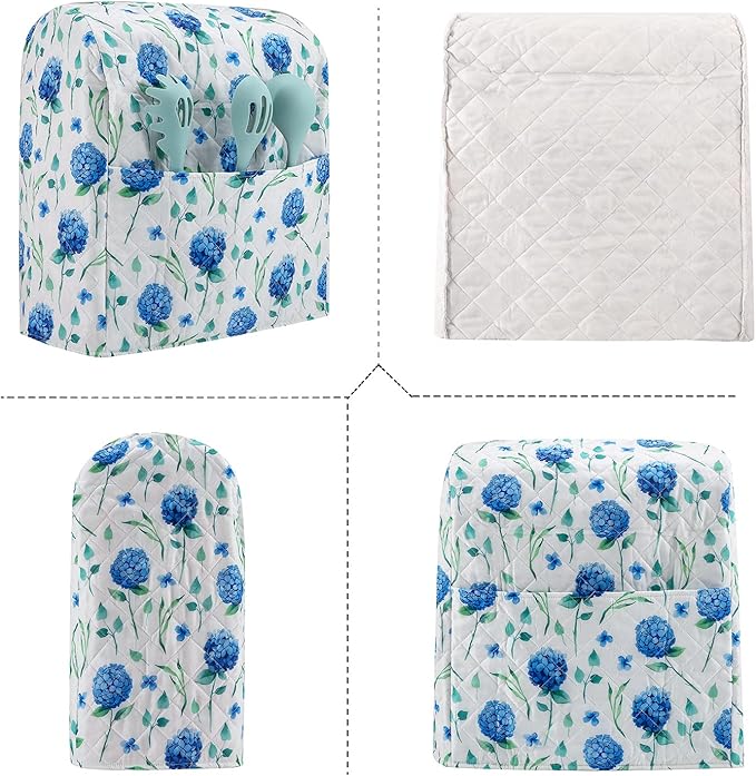 Stand Mixer Cover, Hydrangea Kitchen Mixer Cover Compatible - Image 4