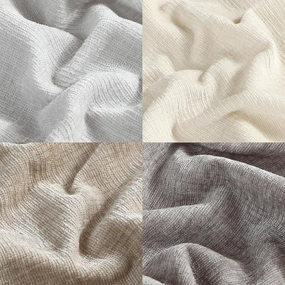 Stellhome Set of 4 Neutral Decorative Throw Pillow Covers Accent Solid Soft - Image 3