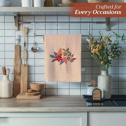 Maison d' Hermine Kitchen Towels Set of 3 100% Cotton 20" x 27.5" Reusable - Image 5