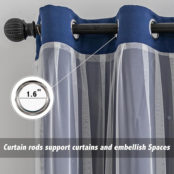 indistar Star Cutout Kids Window Blackout Curtains - Image 4