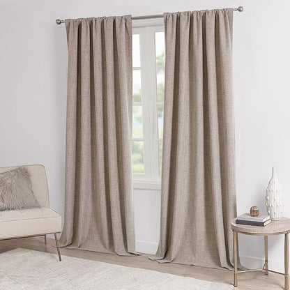 CUCRAF Custom 100% Total Blackout Curtains, Linen Back Tab and Rod Pocket - Image 7