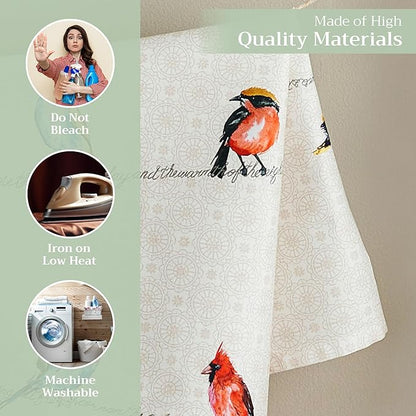Maison d' Hermine Kitchen Towels Set of 2 100% Cotton 27.50" x 20" Reusable - Image 3