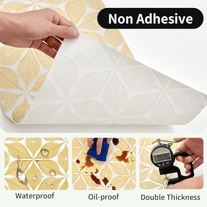 Shelf Liners for Kitchen Cabinets 12in x 30FT, Non Adhesive Cabinet Liner - Image 3