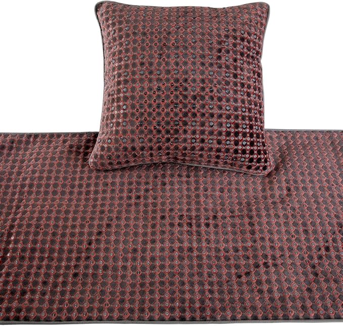 The HomeCentric Grey Bed Runner Without Pillow Cover, Full Size 68"x18" - Image 2