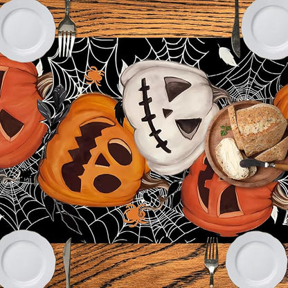 LTLYH Halloween Table Runner 13 x 72 Inch, Halloween Pumpkin Spider Dining - Image 4