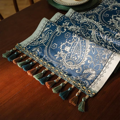 13×72 Inch Table Runner, Retro-Luxury Tassels Series - Image 2