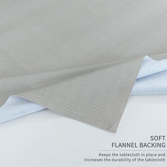 Rectangle Table Cloth, 100% Waterproof Tablecloth Oil Proof Spill Proof Vinyl - Image 6