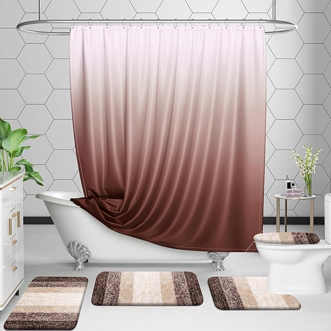 OLANLY Luxury Toilet Rugs U-Shaped 24x20, Extra Soft and Absorbent Microfiber - Image 2