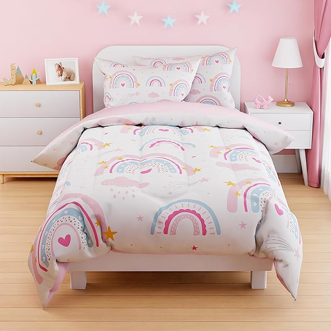 SANDJEST Rainbow Duvet Cover Sets Full Size - Image 7
