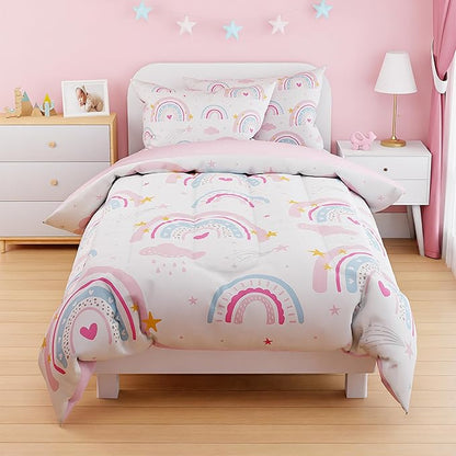 SANDJEST Rainbow Duvet Cover Sets Full Size - Image 7