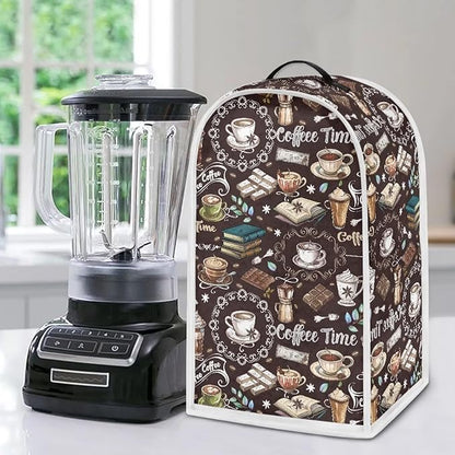 Talayituse Coffee Chocolate Book Print Blender Dust Cover - Image 5
