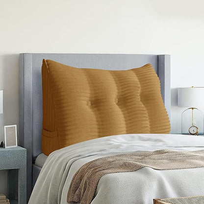 Wedge Headboard Pillow Dorm Room Reading Pillow Back Support by HOMECOZY
