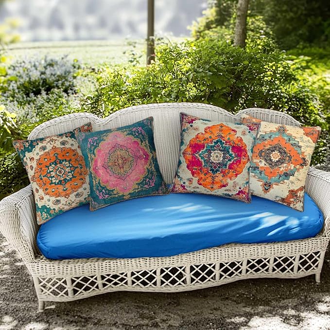 Throw Pillow Covers 18x18 Set of 4 | Decorative Cushion Cases - Image 4