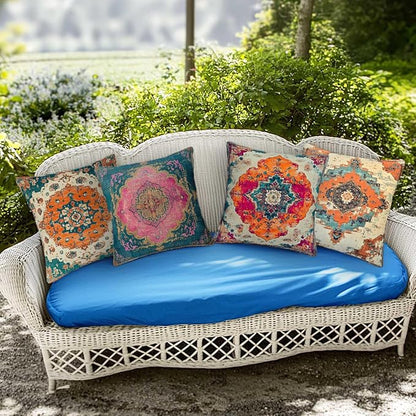 Throw Pillow Covers 18x18 Set of 4 | Decorative Cushion Cases - Image 4