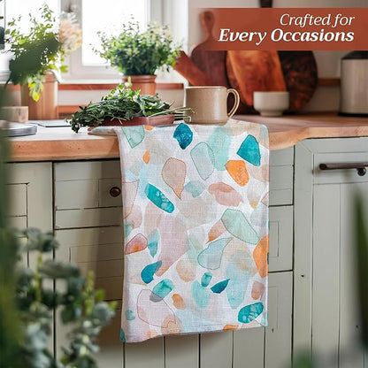 Maison d' Hermine Kitchen Towels Set of 3 100% Cotton 27.50" x 20" Reusable - Image 6