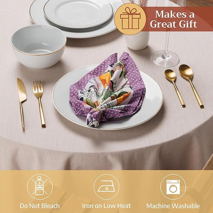 Maison d' Hermine Cloth Napkins Set of 4 100% Cotton Soft & Durable Everyday - Image 4