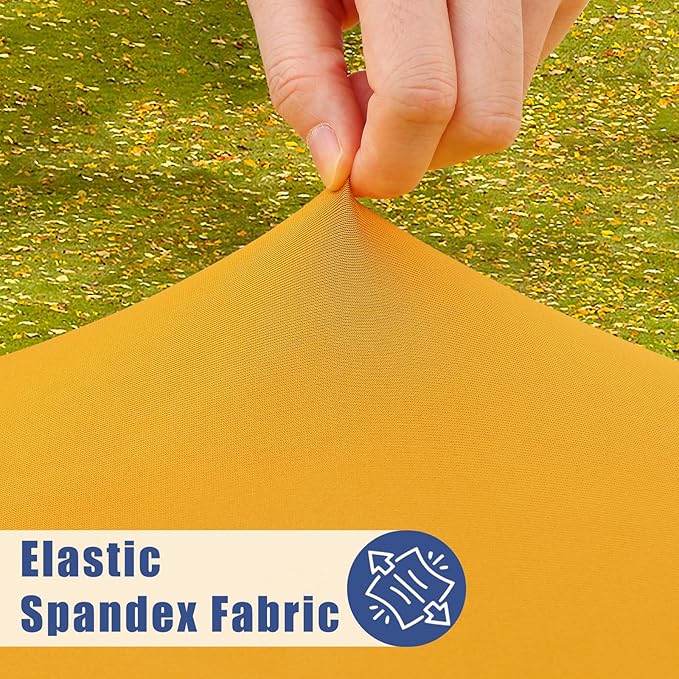 Round Spandex Tablecloth, Elastic Fitted Waterproof Tablecloths - Image 2