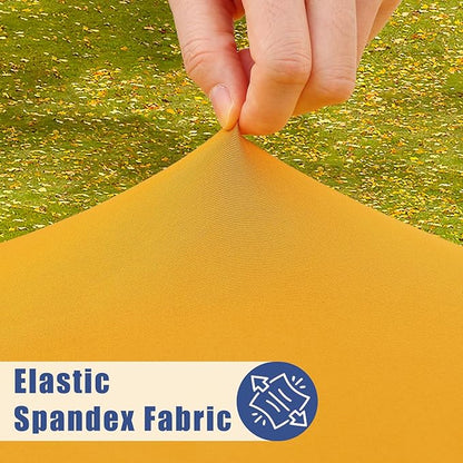 Round Spandex Tablecloth, Elastic Fitted Waterproof Tablecloths - Image 2