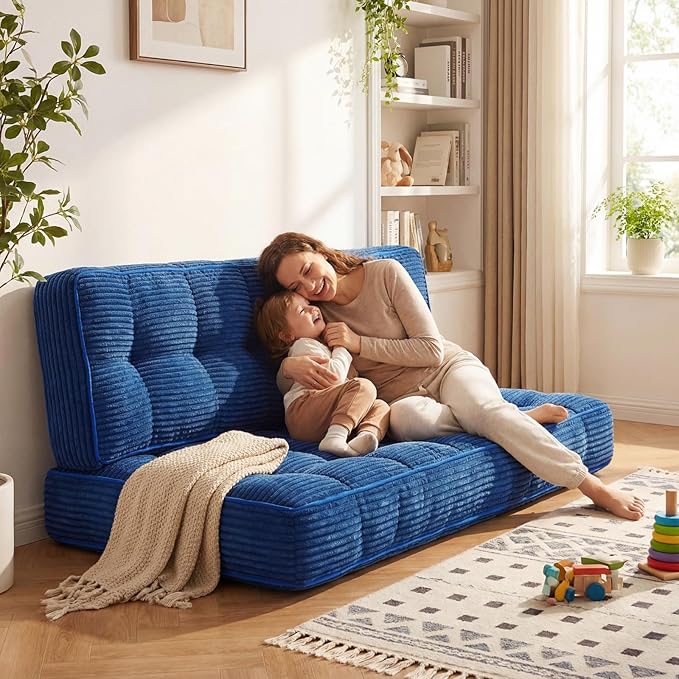 63 Inch Folding Sofa Bed Convertible Chair, 2-in-1 Convertible Boneless Sofa - Image 7