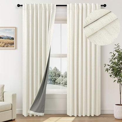 Room Darkening Curtains 72 Inch Length 2 Panel Burg by Pitalk