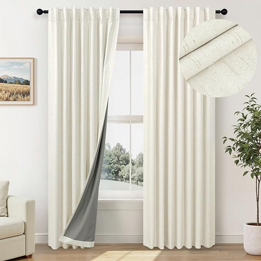 Room Darkening Curtains 72 Inch Length 2 Panel Burg by Pitalk