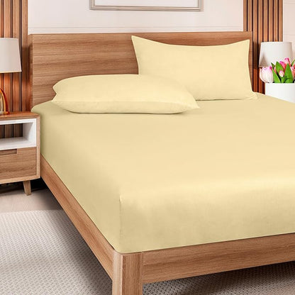 ROYALE LINENS 300 Thread Count 100% Long Staple Combed Cotton Fitted Sheet Queen - Image 8