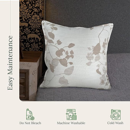SanVia Peaceful Premium Cotton Throw Pillow Covers, 20 x 20 Inches, Luxurious - Image 6