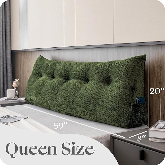 Large Bolster Triangular Headboard Wedge Backrest Positioning Support Bed Rest - Image 2
