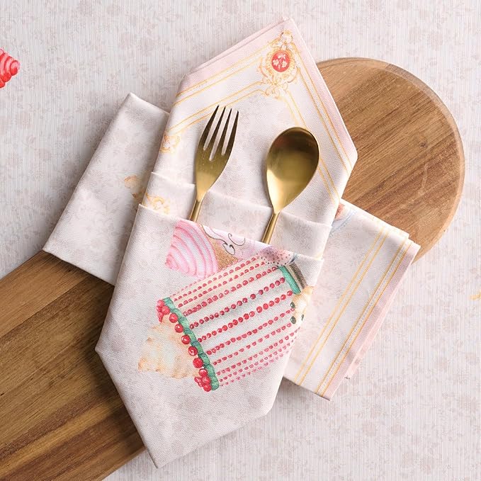 Maison d' Hermine Napkins 100% Combed Cotton Premium Set of 4 Decorative Cloth - Image 3