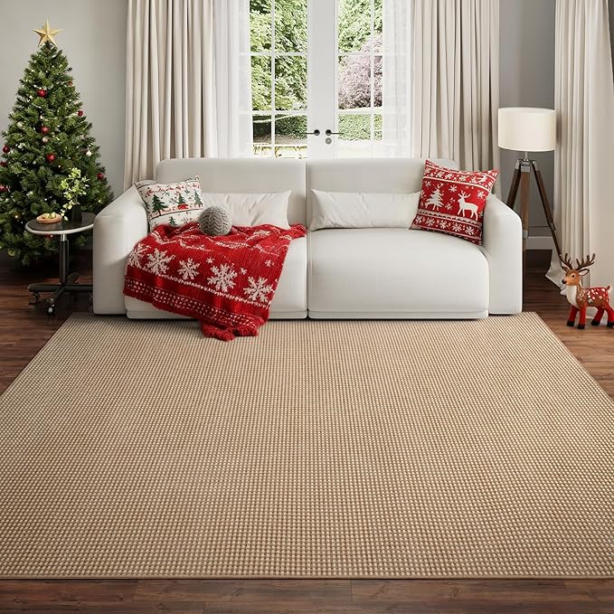 Boho Washable Area Rugs 6x9 ft, Non Slip Area Rug by YDKGL