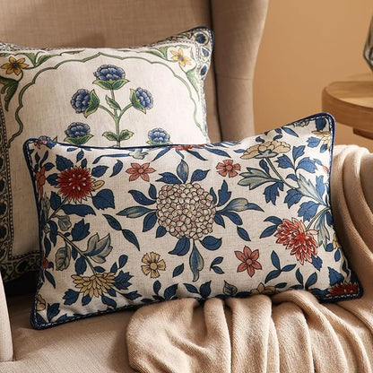 patdrea Designer Throw Pillow Covers Set of 2, Euro Elegant Linen - Image 3