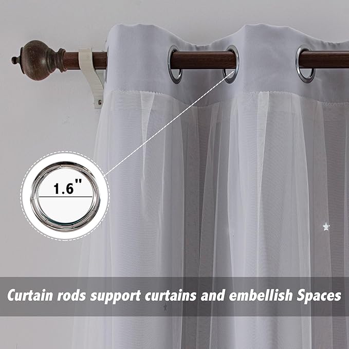 indistar Star Cutout Kids Window Blackout Curtains - Image 4